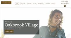 Desktop Screenshot of liveatoakbrookvillage.com