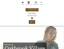 Tablet Screenshot of liveatoakbrookvillage.com